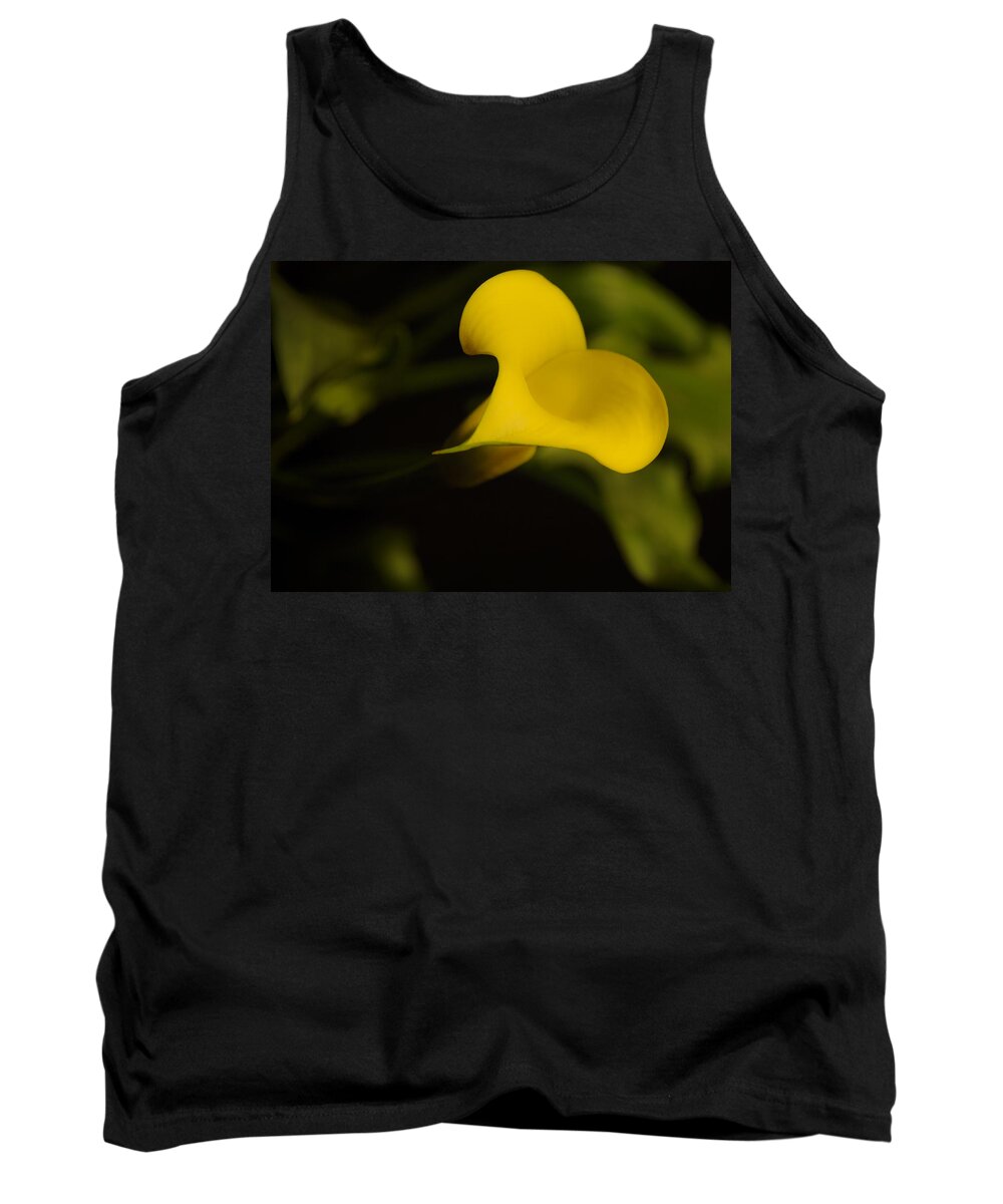 Calla Lilly Tank Top featuring the photograph Calla Lily Yellow III by Ron White
