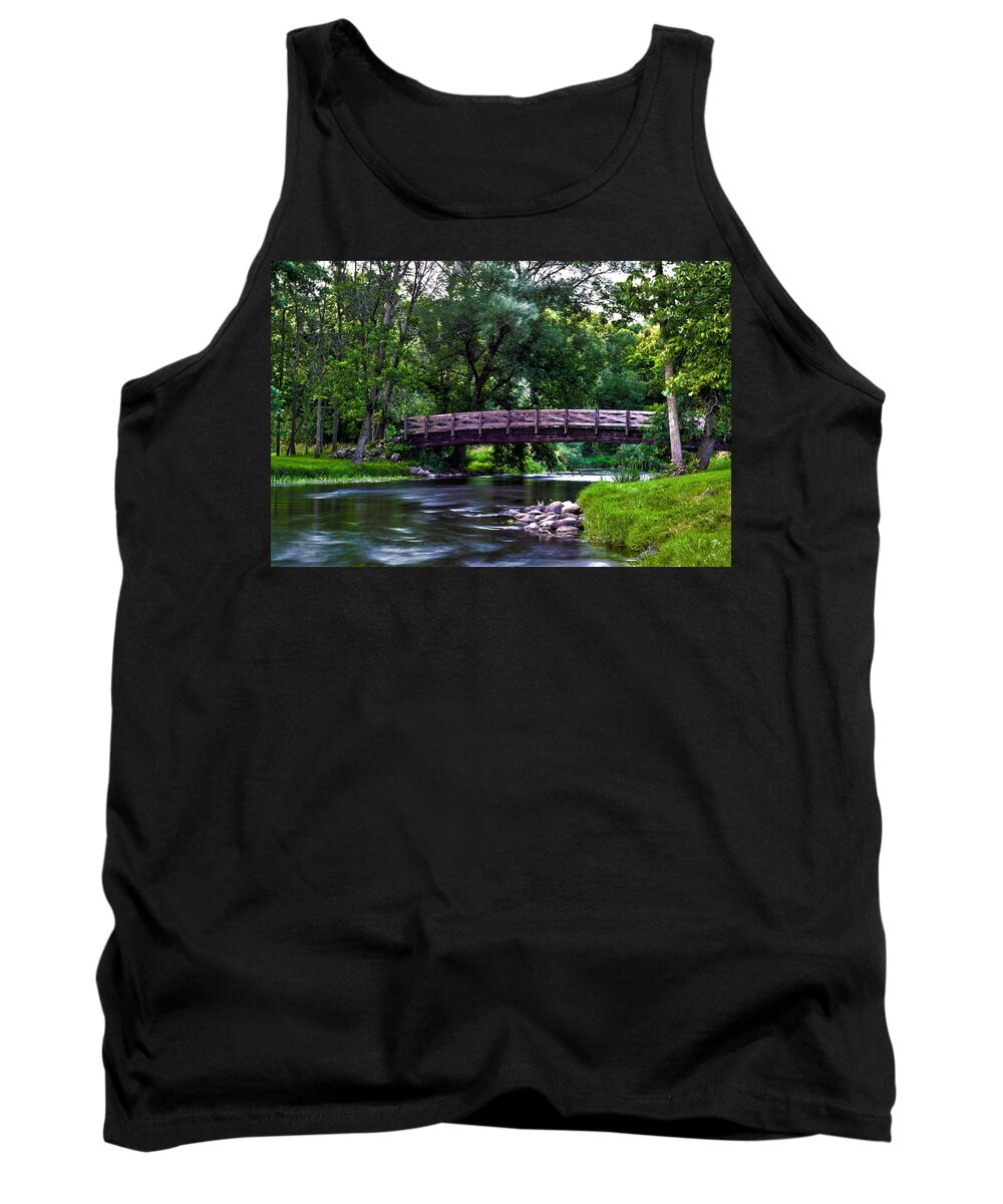 Bridge Tank Top featuring the photograph Calm Waters by James Meyer