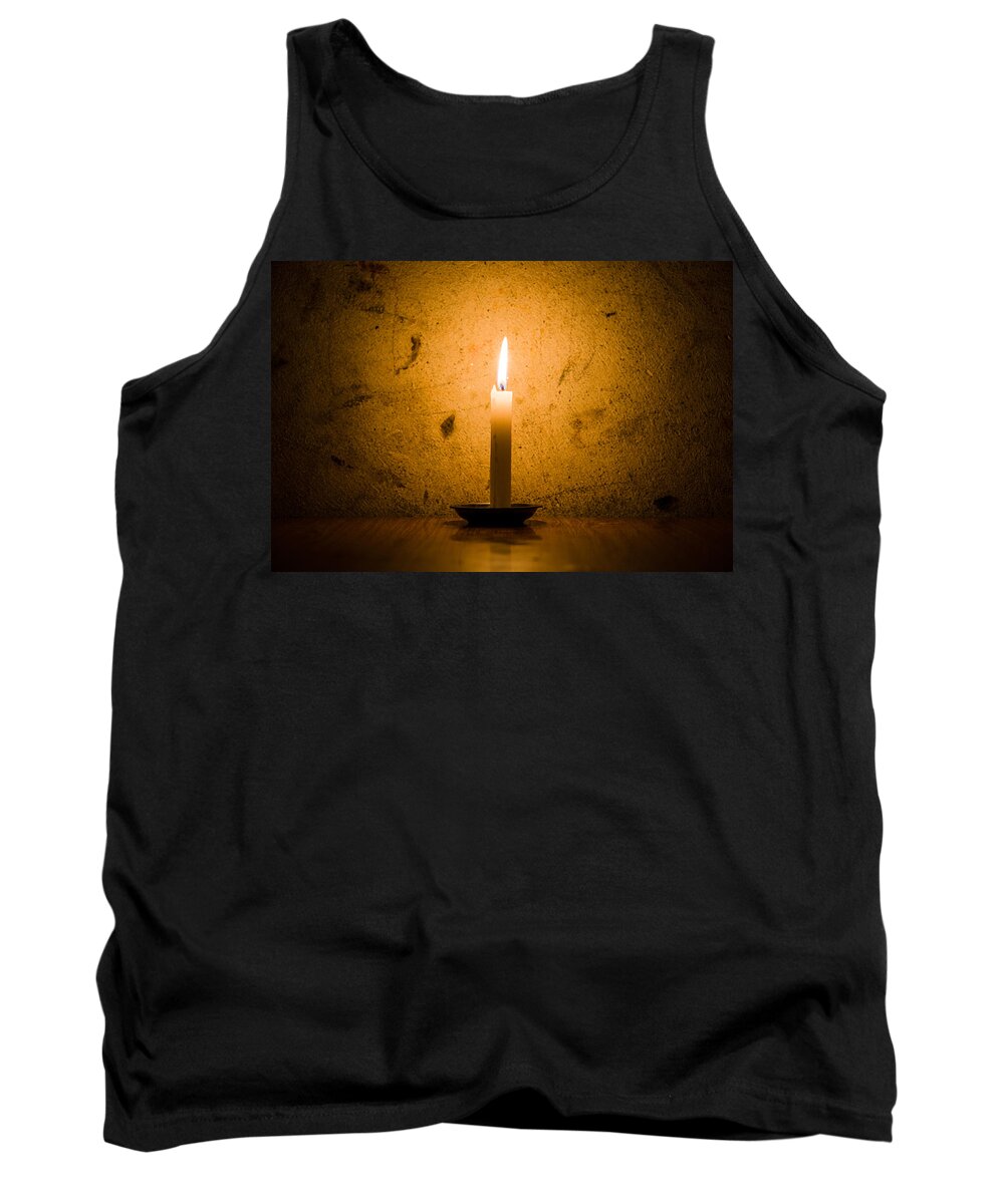 Candle Tank Top featuring the photograph Candle by Dutourdumonde Photography