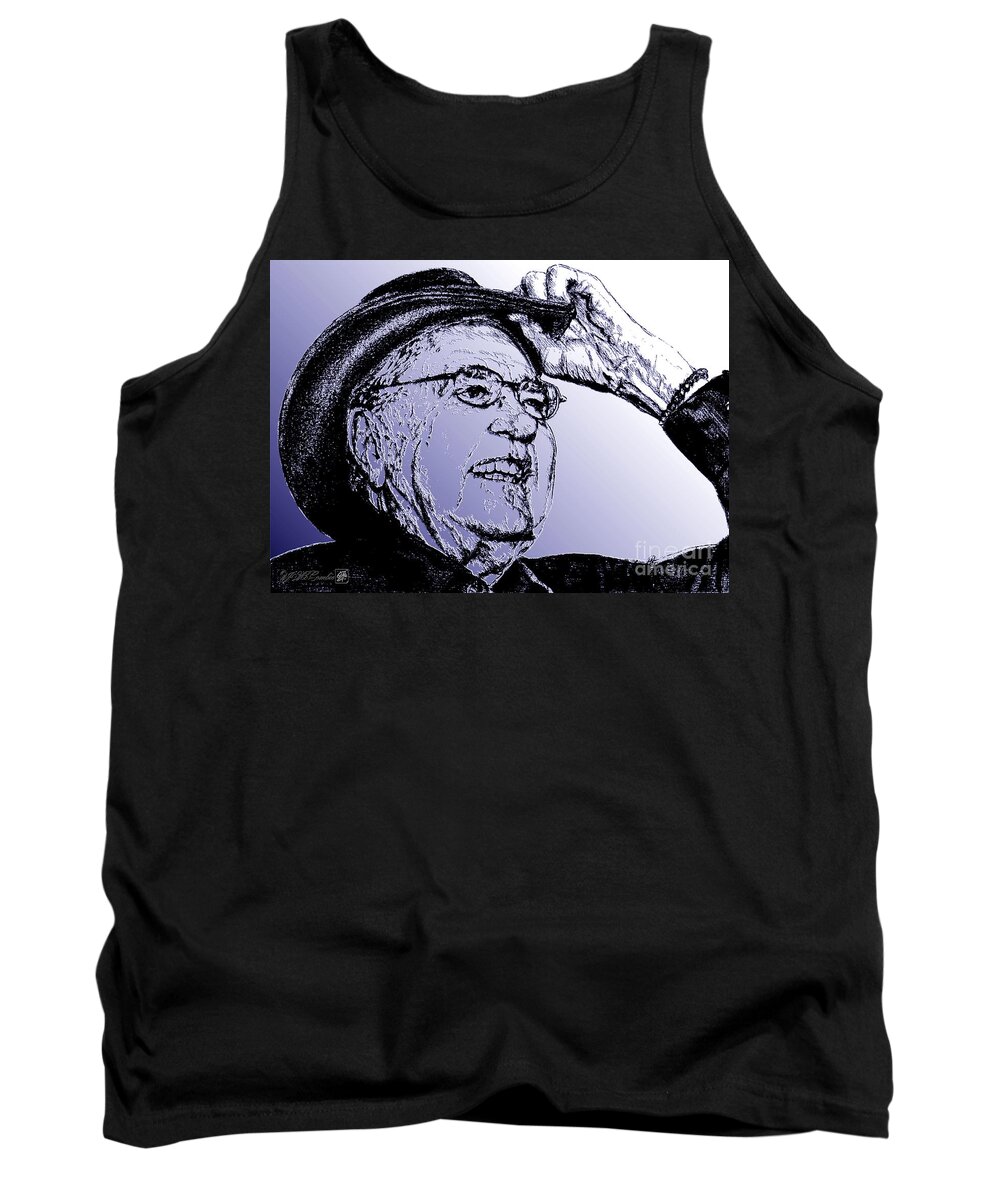 Mccombie Tank Top featuring the digital art Carroll Shelby in 2006 by J McCombie