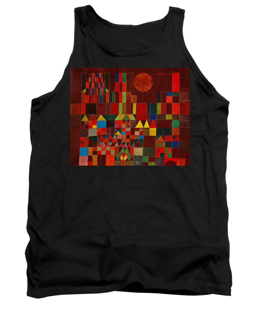Paul Klee Tank Top featuring the painting Castle And Sun by Paul Klee