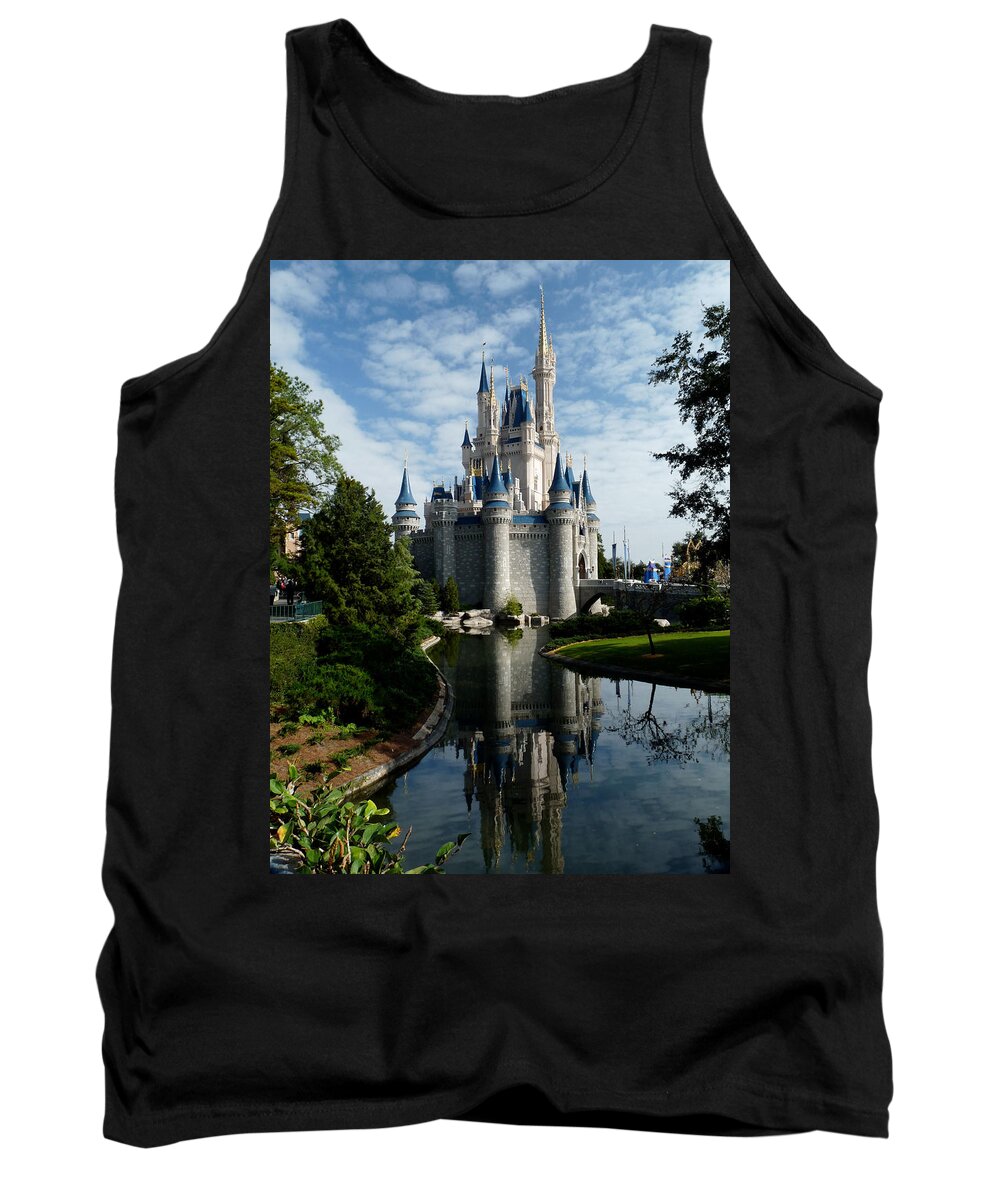 Cinderella Tank Top featuring the photograph Castle Reflections by Nora Martinez