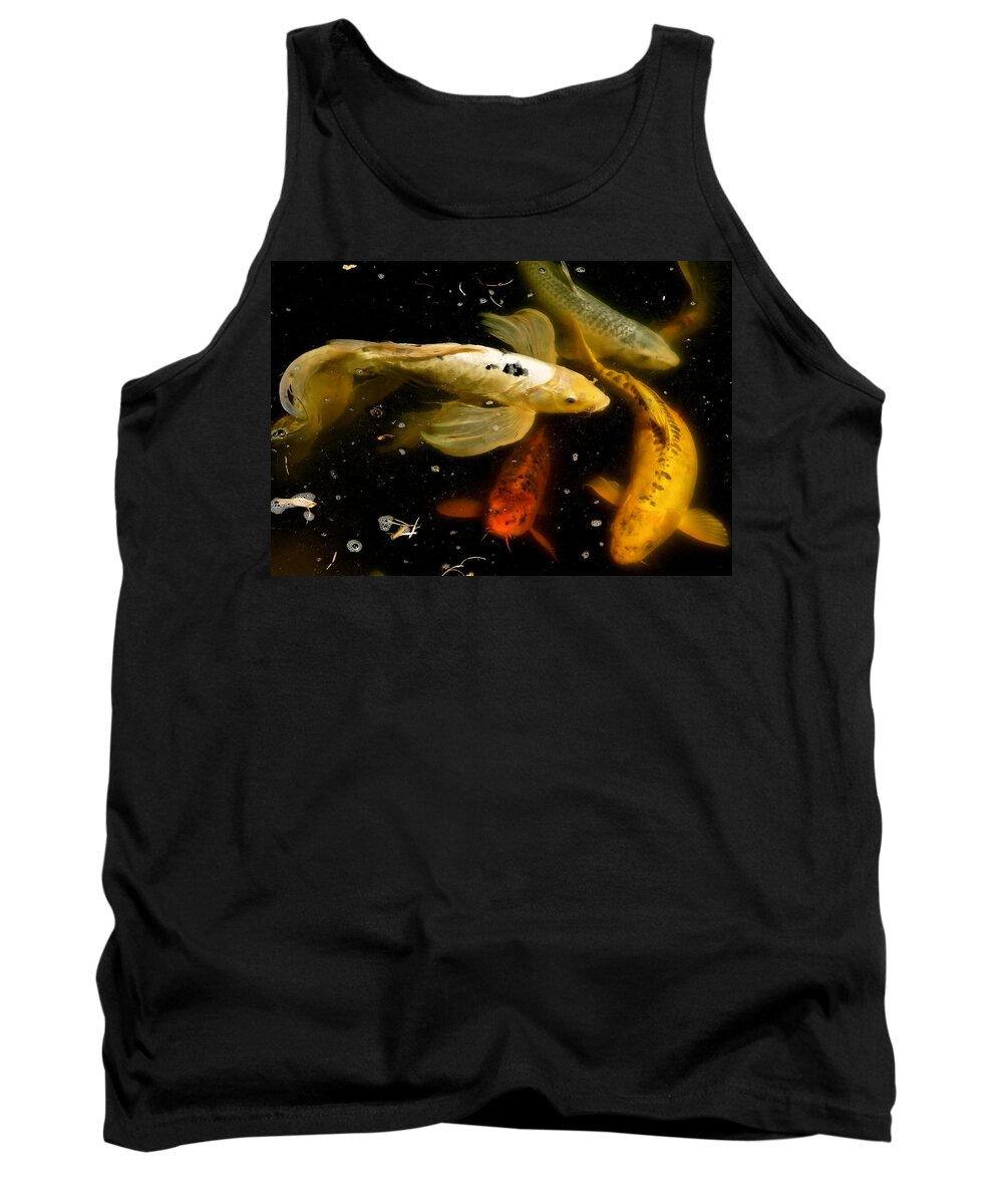 Koi Tank Top featuring the photograph Catch of the Day by Ira Shander