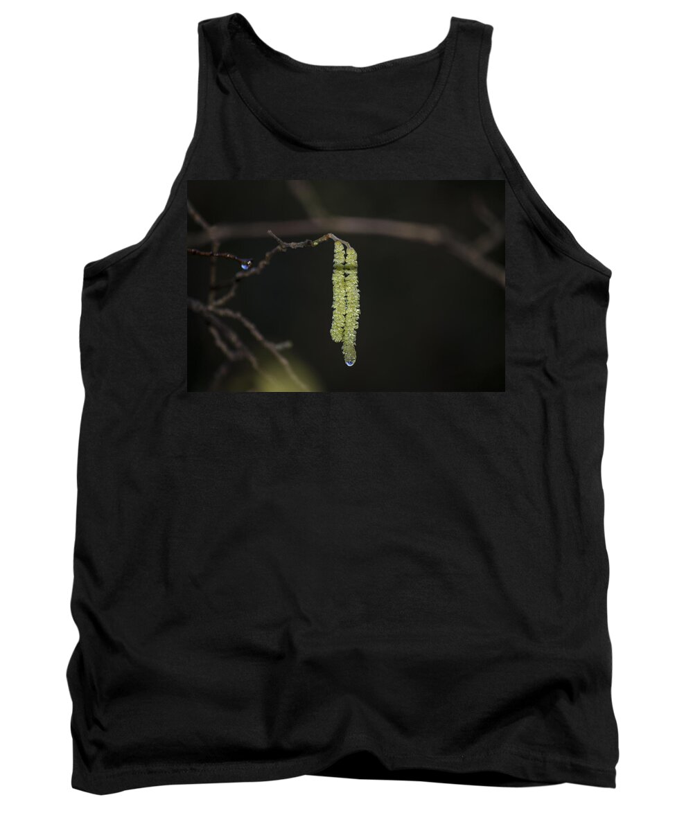 Spring Tank Top featuring the photograph Catkins Teardrop by Spikey Mouse Photography