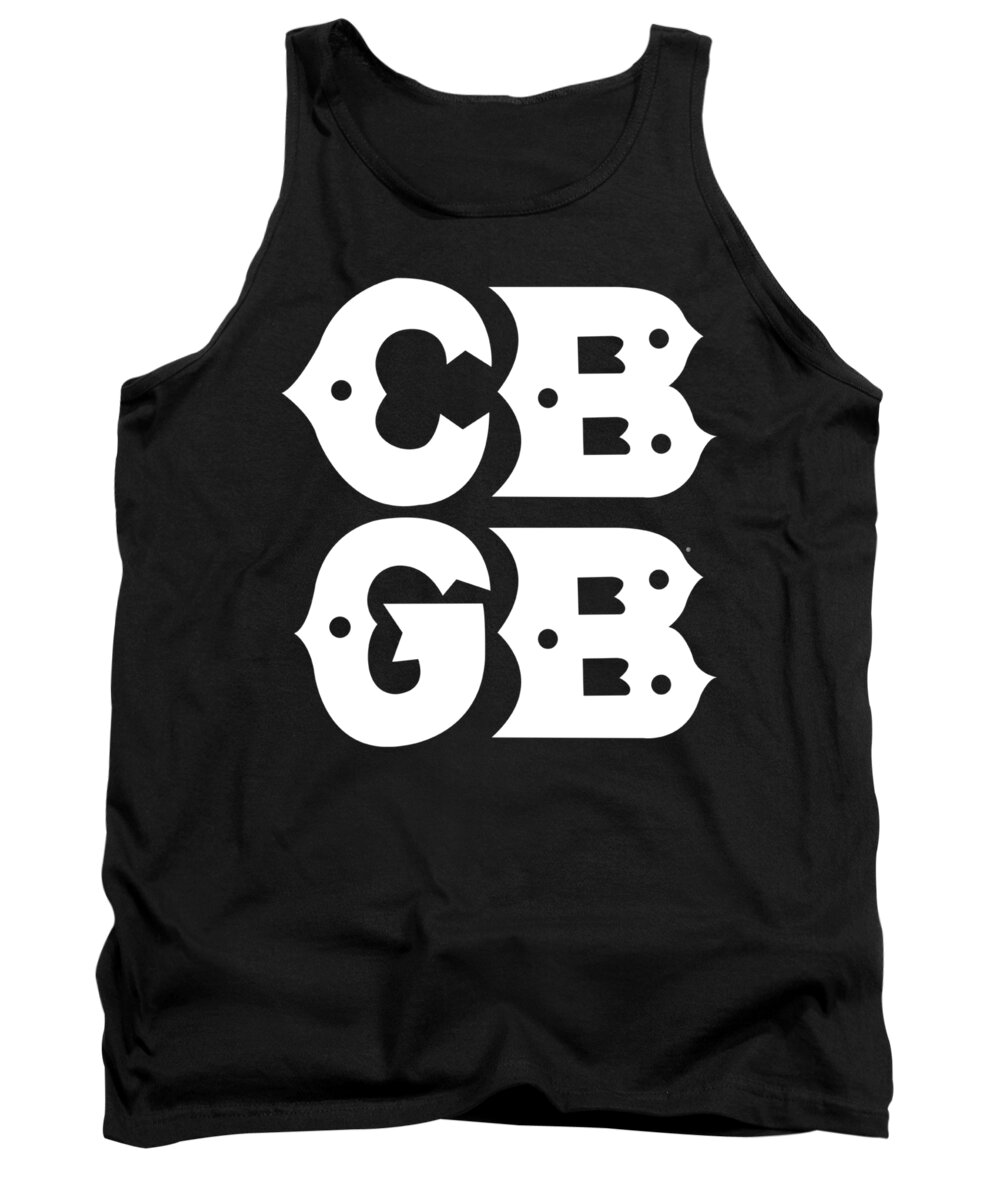  Tank Top featuring the digital art Cbgb - Stacked Logo by Brand A
