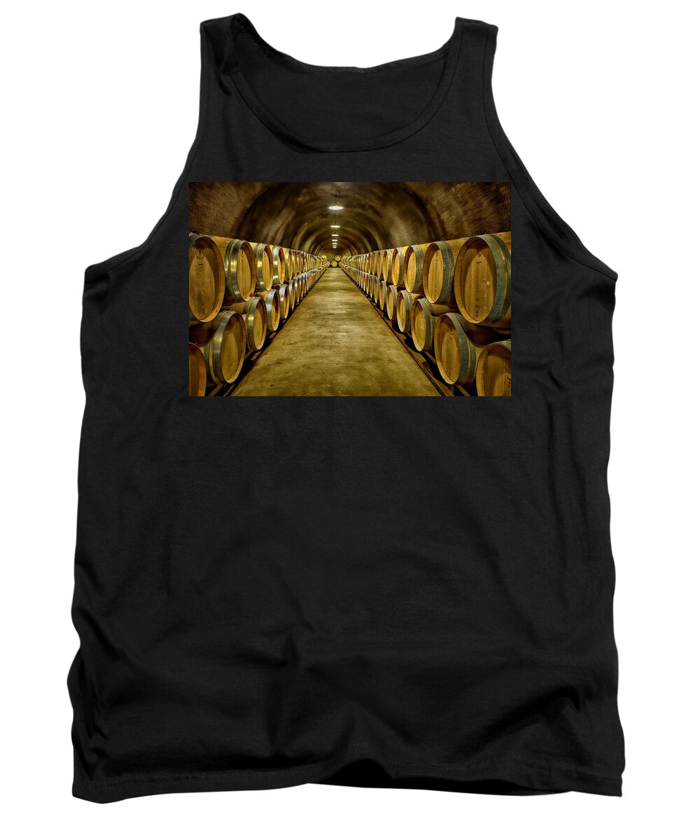 Wine Tank Top featuring the photograph Cellar by Bill Dodsworth