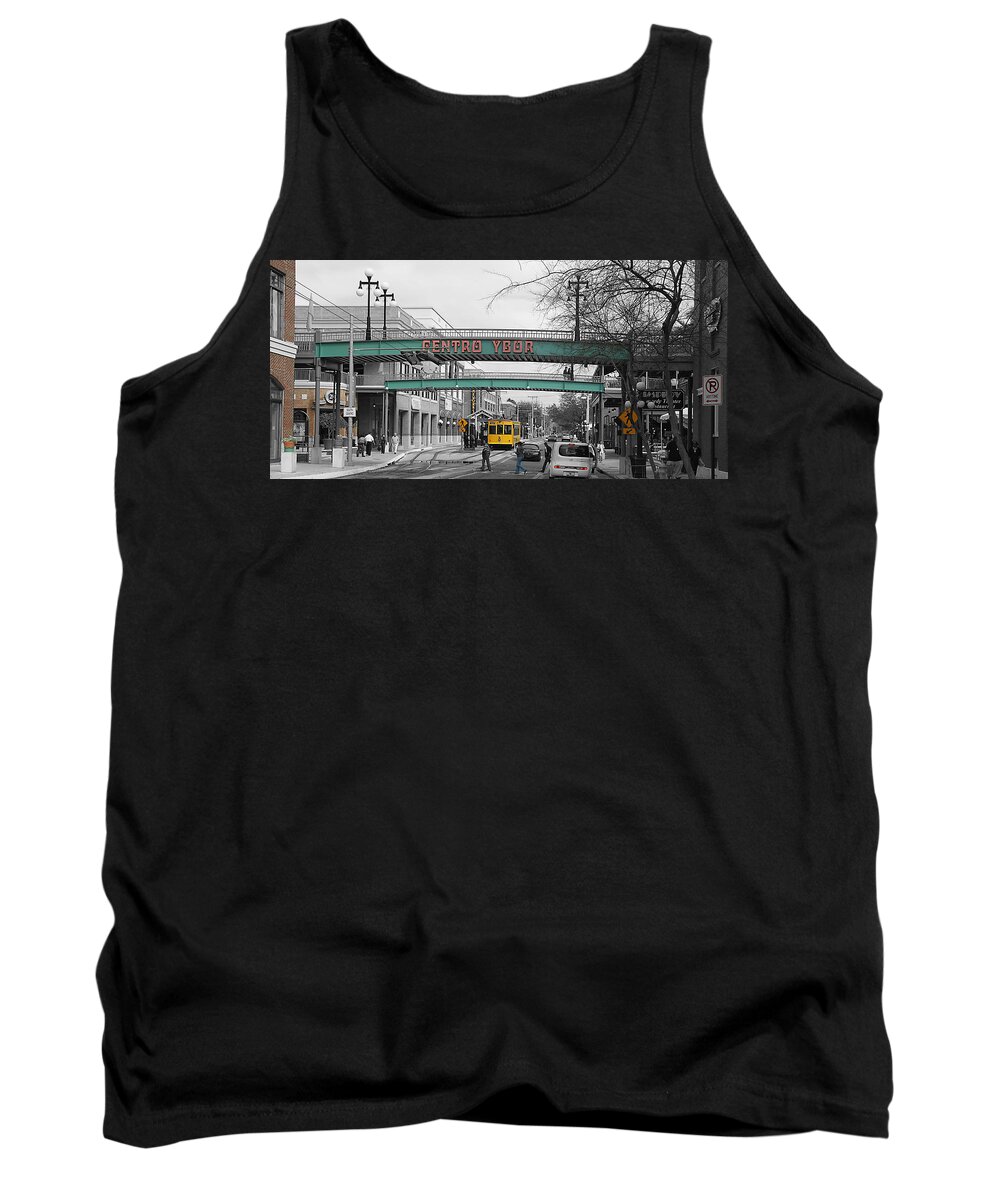 Ybor Tank Top featuring the photograph Centro Ybor by Chauncy Holmes