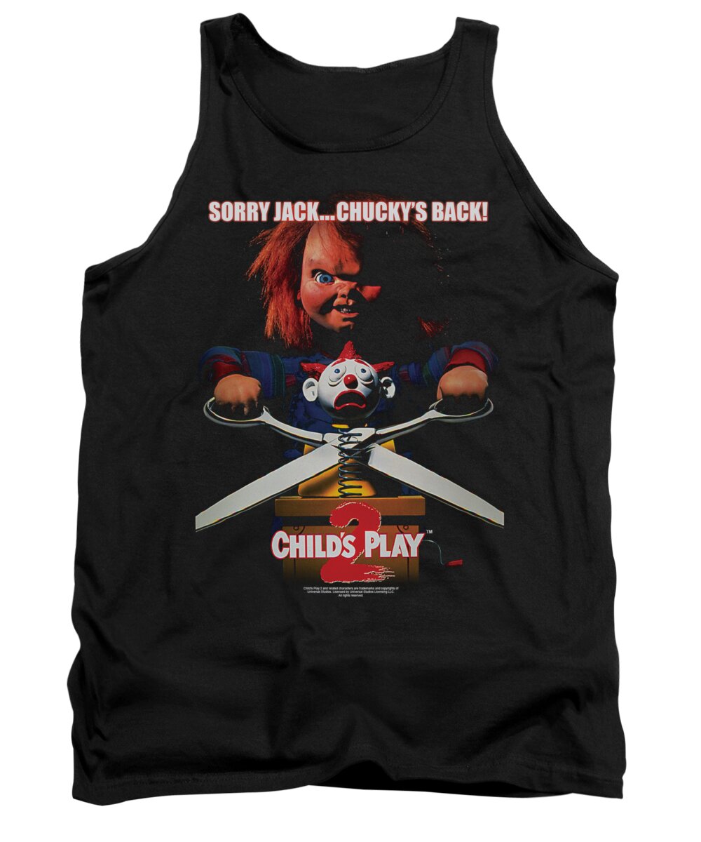 Child's Play 2 Tank Top featuring the digital art Childs Play 2 - Chuckys Back by Brand A