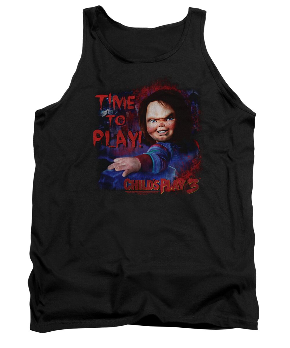 Child's Play 3 Tank Top featuring the digital art Childs Play 3 - Time To Play by Brand A