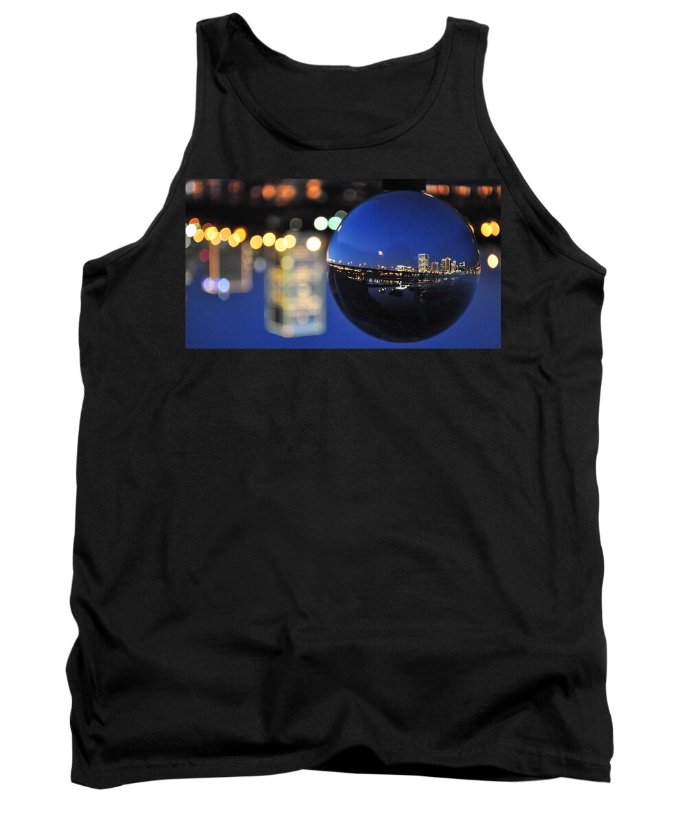 Rva Tank Top featuring the photograph City in a Globe by Stacy Abbott