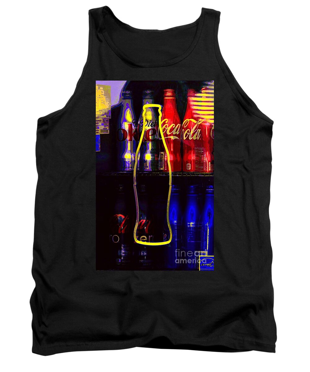 Abstract Tank Top featuring the photograph Coke by Lauren Leigh Hunter Fine Art Photography