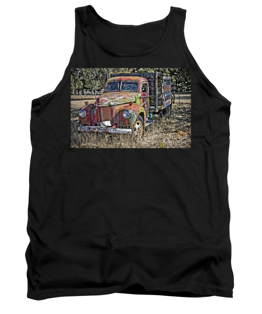 Oregon Tank Top featuring the photograph Colorful Truck by Timothy Hacker
