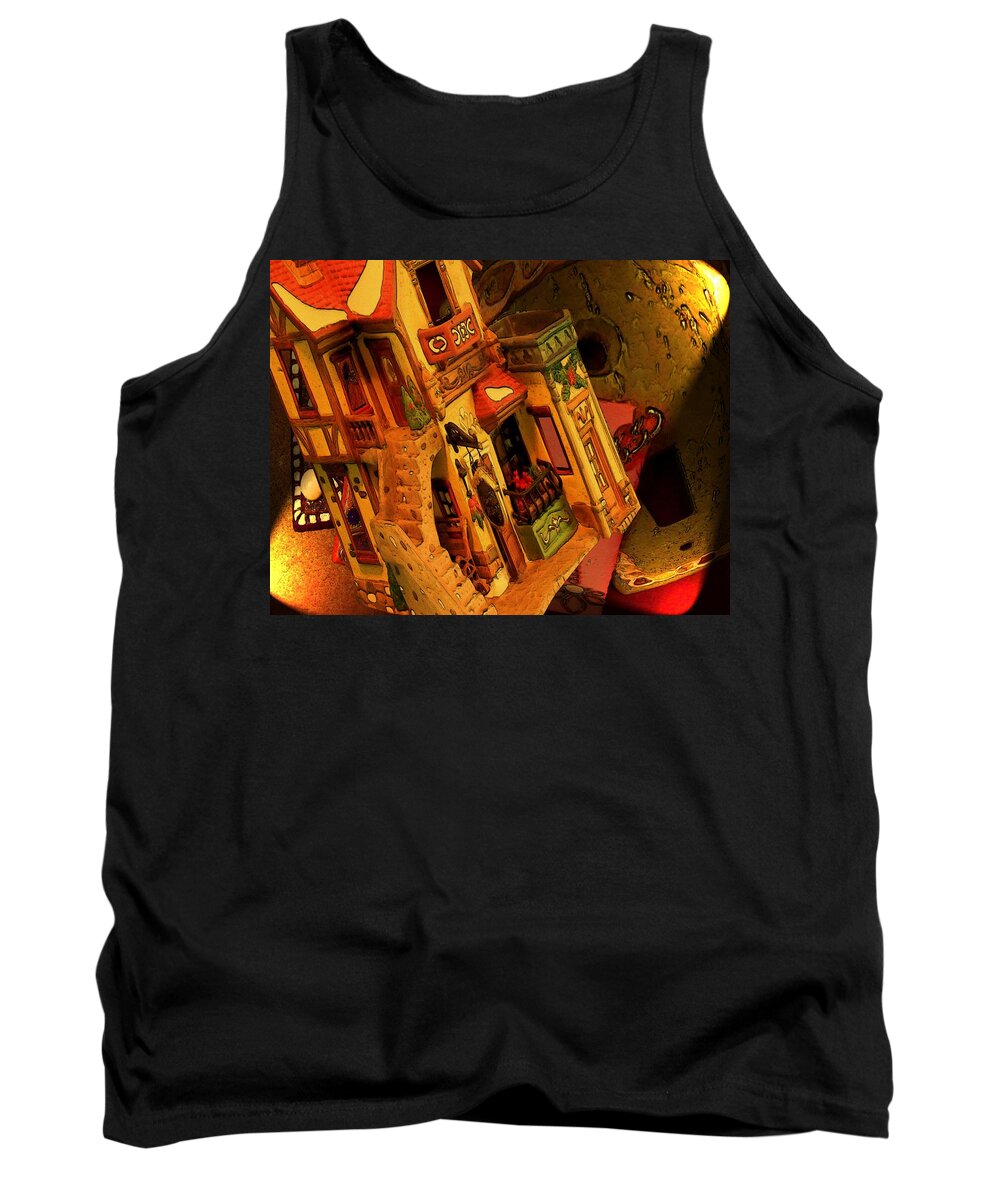 Vibrant-color Tank Top featuring the digital art Colors by Tristan Armstrong