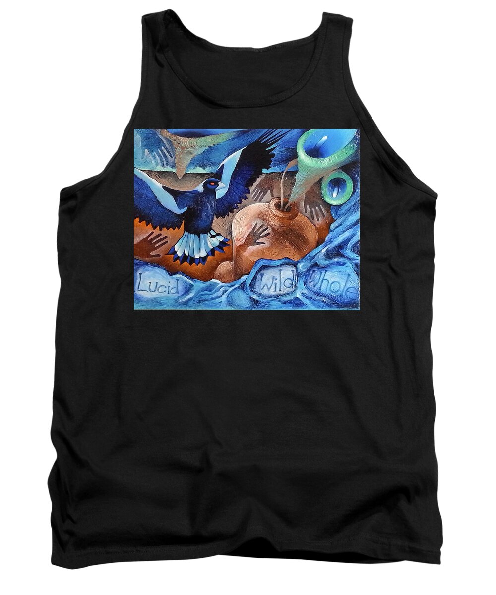 Corey Habbas Tank Top featuring the painting Container of the Winds by Corey Habbas
