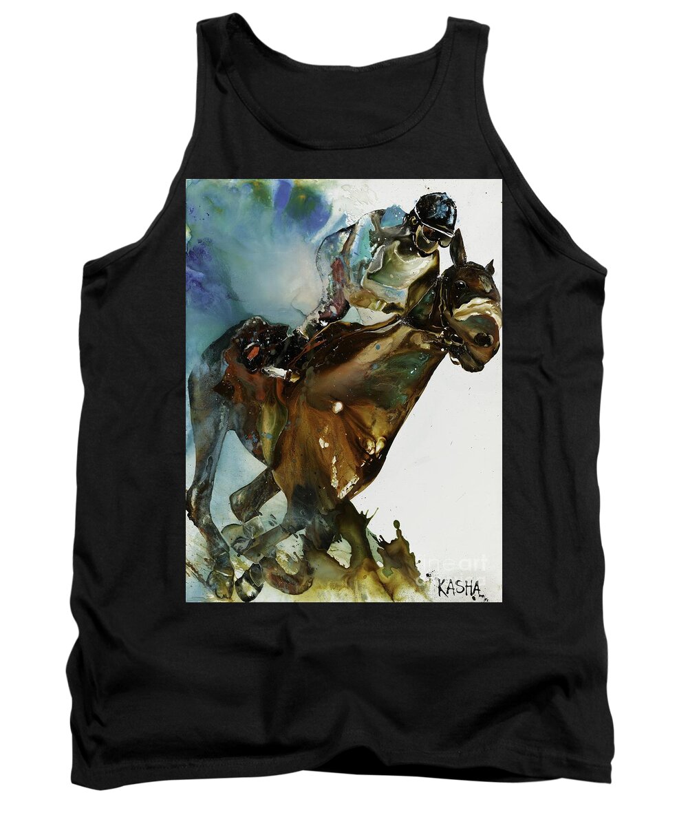Kasha Ritter Tank Top featuring the painting Cosmic by Kasha Ritter