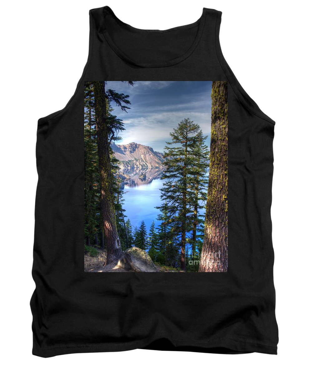Crater Lake Oregon Tank Top featuring the photograph Crater Lake 1 by Jacklyn Duryea Fraizer