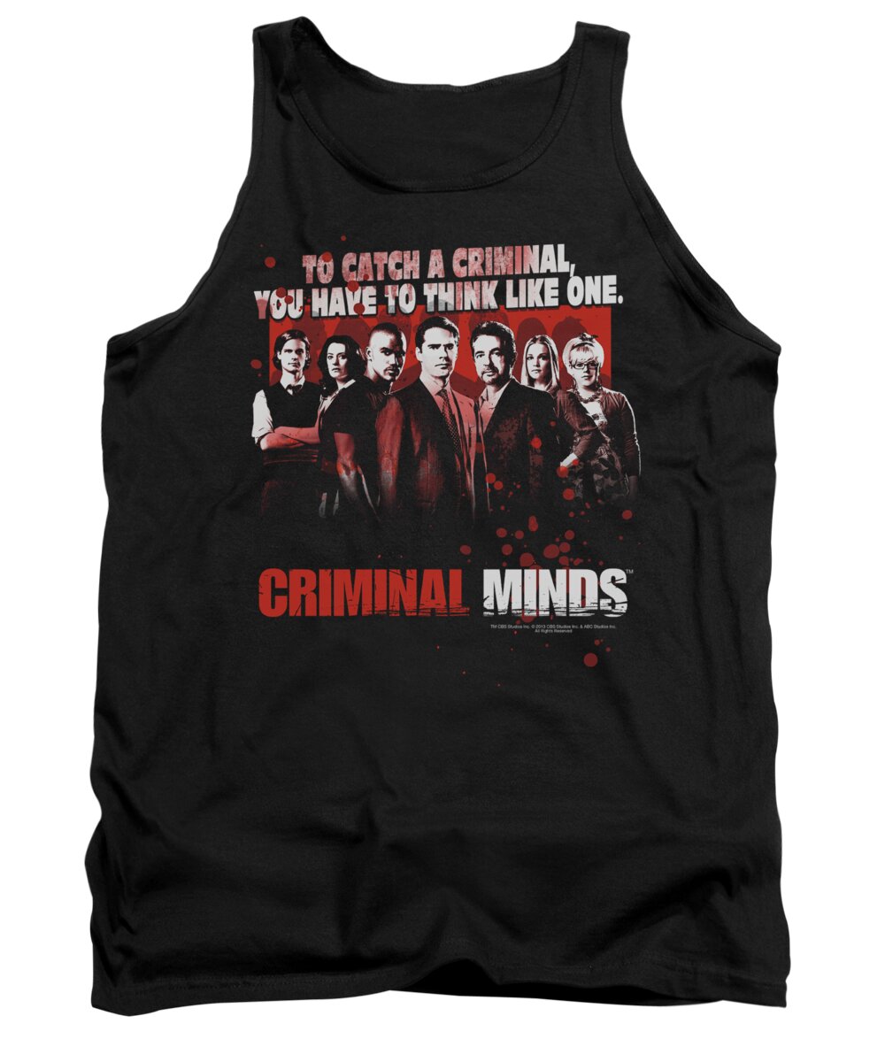 Criminal Minds Tank Top featuring the digital art Criminal Minds - Think Like One by Brand A