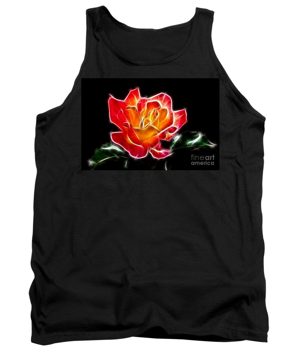 Crystal Rose Tank Top featuring the photograph Crystal Rose by Mariola Bitner