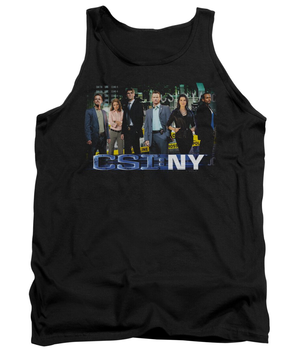  Tank Top featuring the digital art Csi Ny - Cast by Brand A
