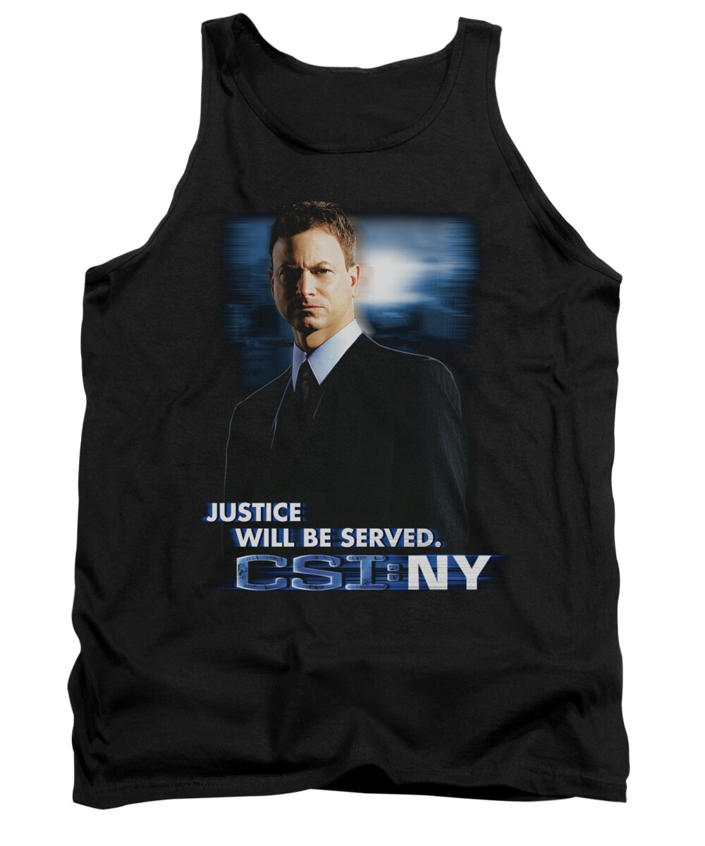 Csi Tank Top featuring the digital art Csi:ny - Justice Served by Brand A