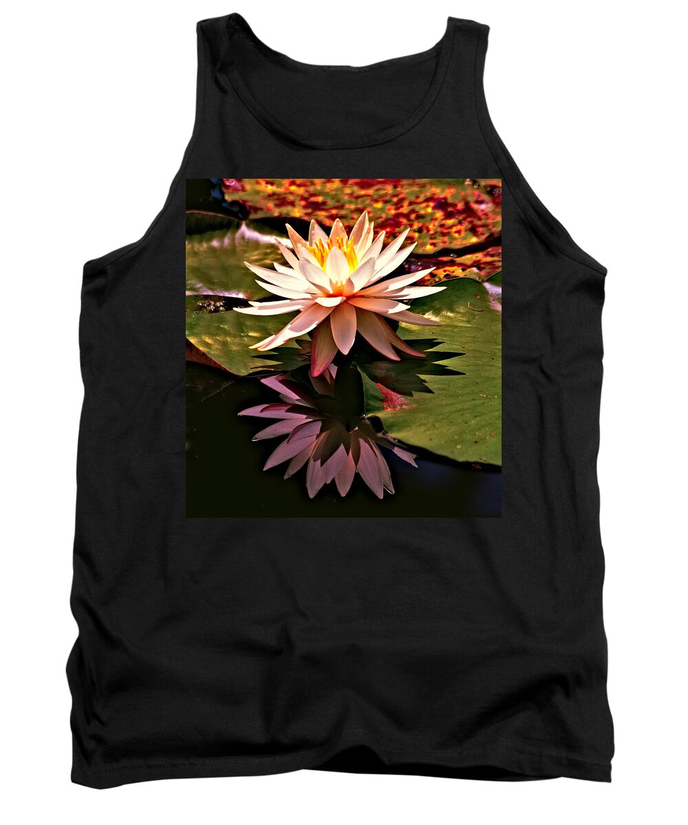 Cypress Gardens Tank Top featuring the photograph Cypress Garden Water Lily by Bill Barber