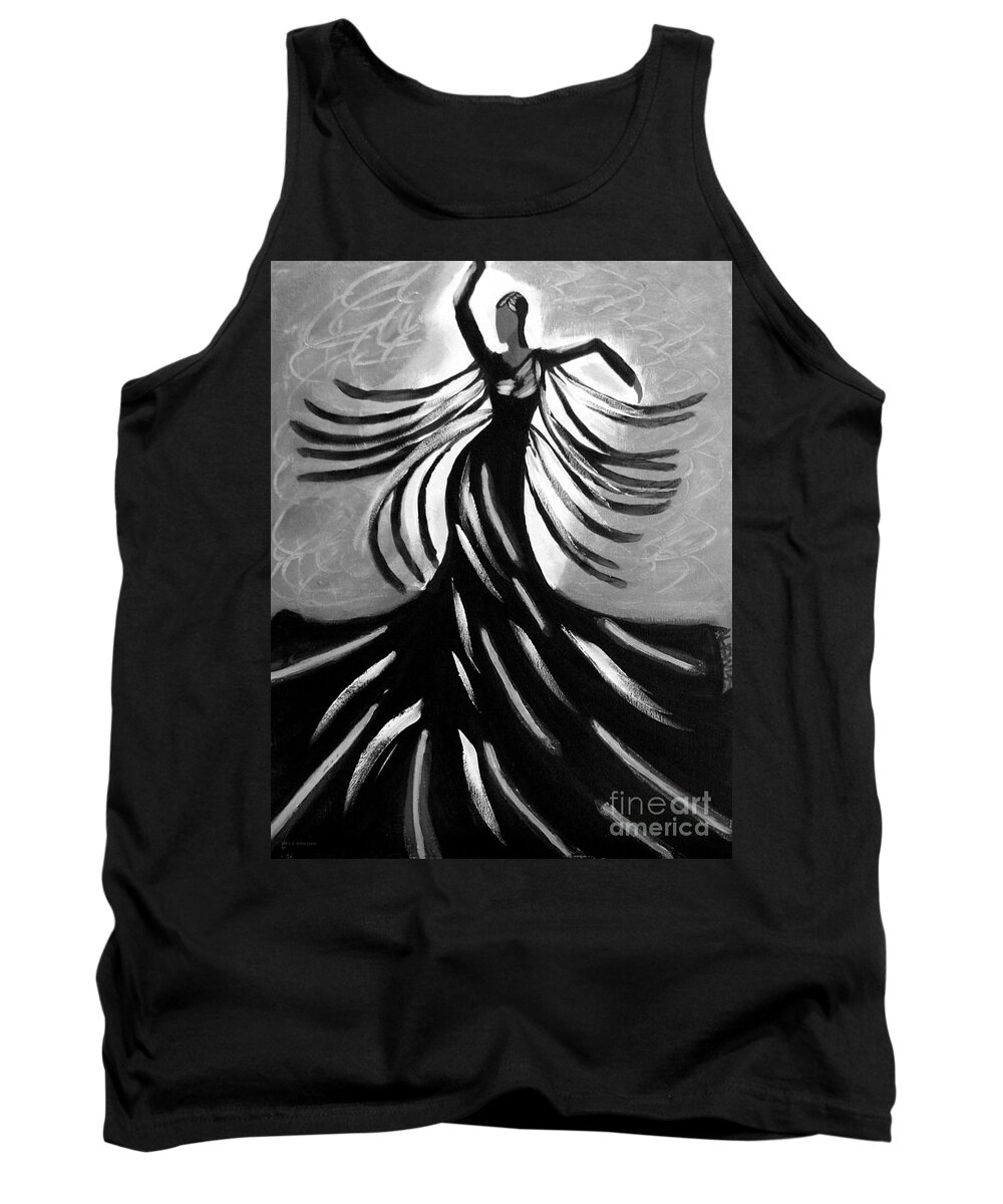 Dancer Tank Top featuring the painting Dancer 2 by Anita Lewis