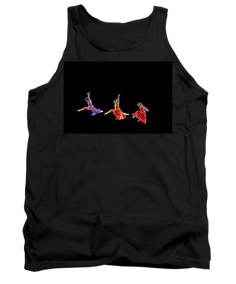 Dancers Tank Top featuring the photograph Dancers in Flight by Bill Howard