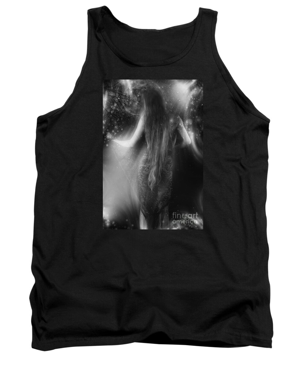 Festblues Tank Top featuring the photograph Dancing in the Moonlight... by Nina Stavlund