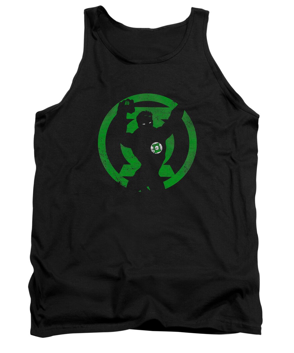  Tank Top featuring the digital art Dc - Gl Symbol Knockout by Brand A