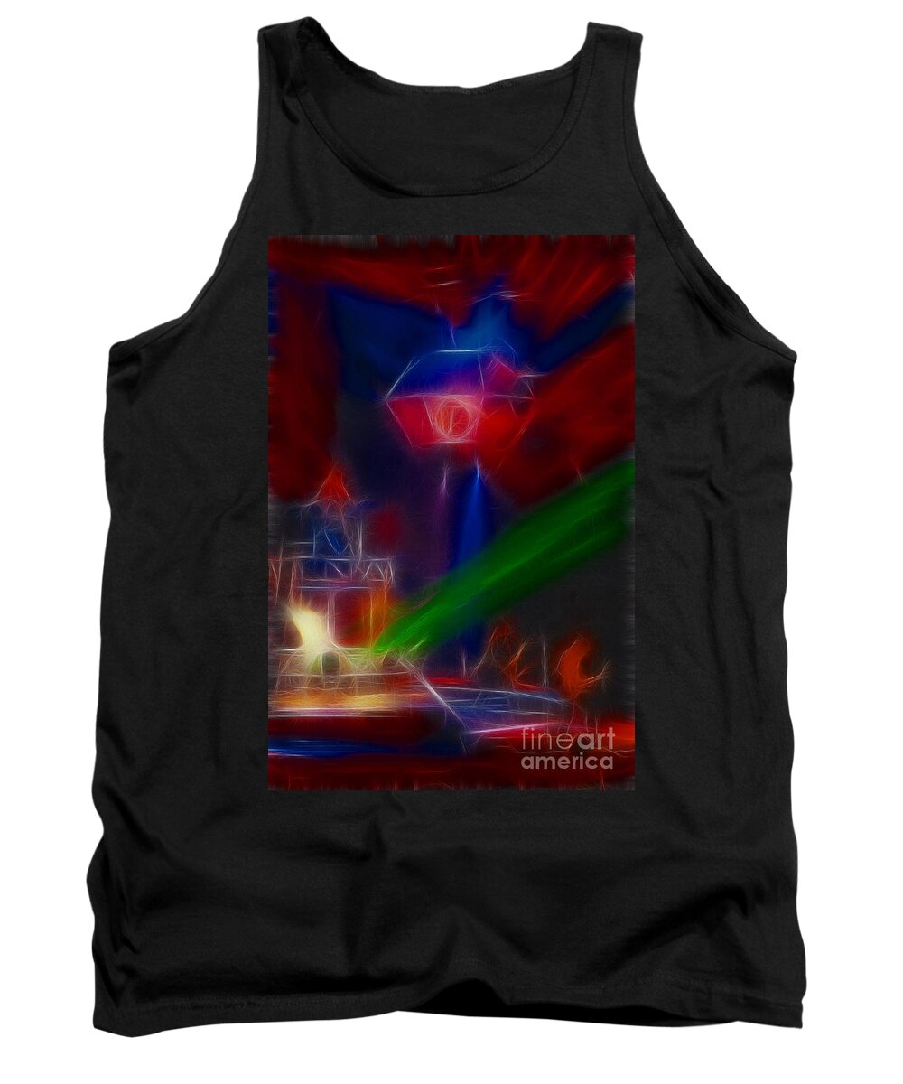 Def Leppard Tank Top featuring the photograph Def Leppard-Adrenalize-GF12-Fractal by Gary Gingrich Galleries