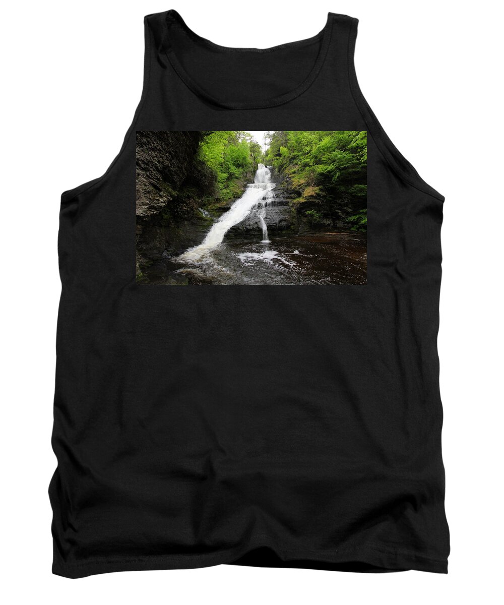 Waterfalls Tank Top featuring the photograph Dingmans Falls by Trina Ansel
