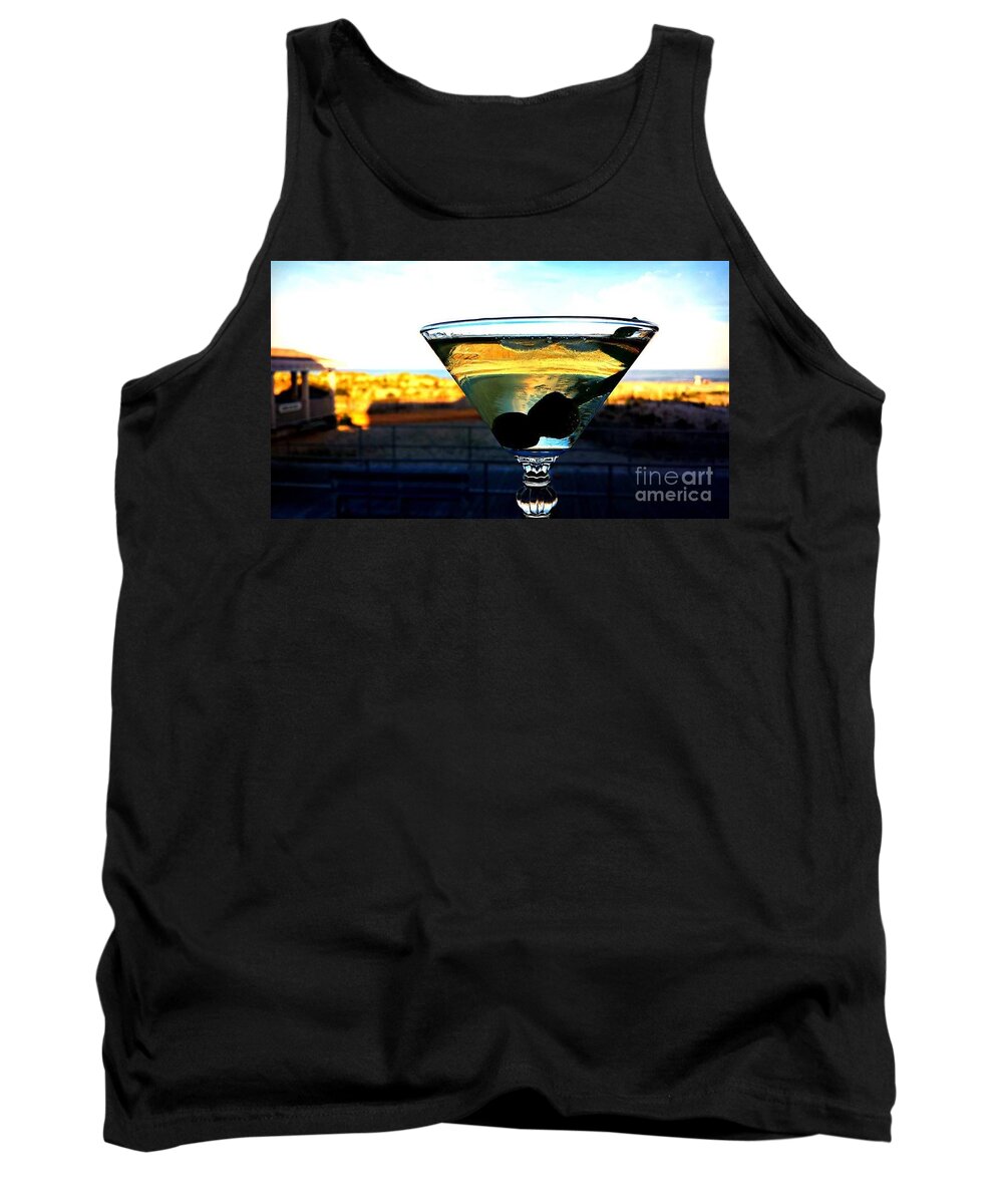 Dirty Martini Tank Top featuring the photograph Dirty Martini On Beach by Beth Ferris Sale