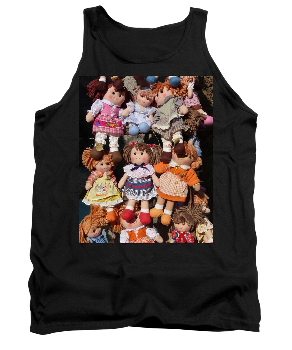 Doll Tank Top featuring the photograph Dolls by Marcia Socolik