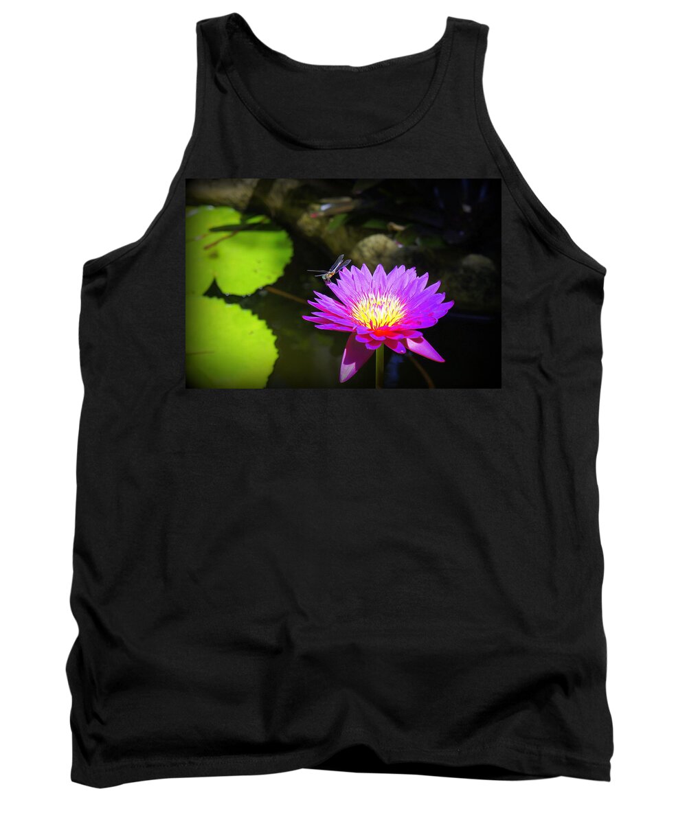 Dragonfly Tank Top featuring the photograph Dragonfly Resting by Laurie Perry