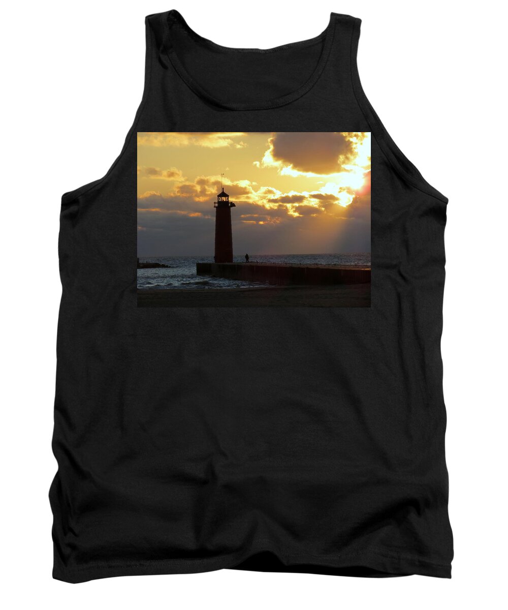 Pierhead Tank Top featuring the photograph Early Morning Stranger by Kay Novy