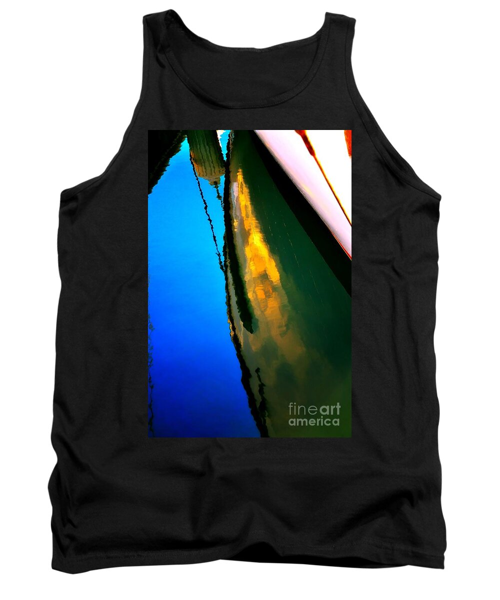 Abstract Tank Top featuring the photograph Easy Waters by Lauren Leigh Hunter Fine Art Photography