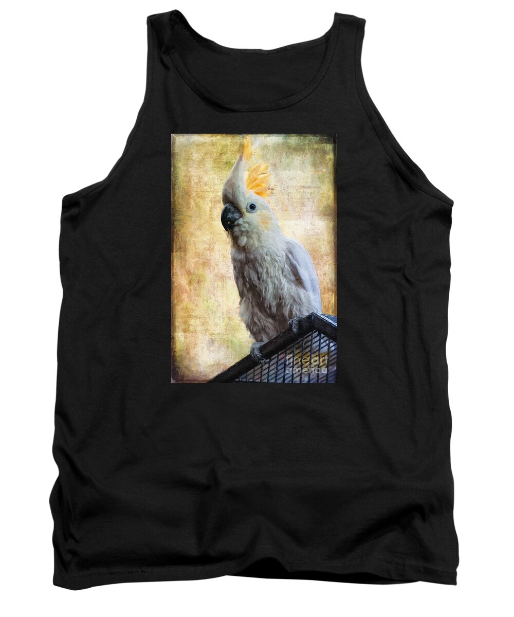 Cockatoo Tank Top featuring the photograph Elegant Lady by Lois Bryan