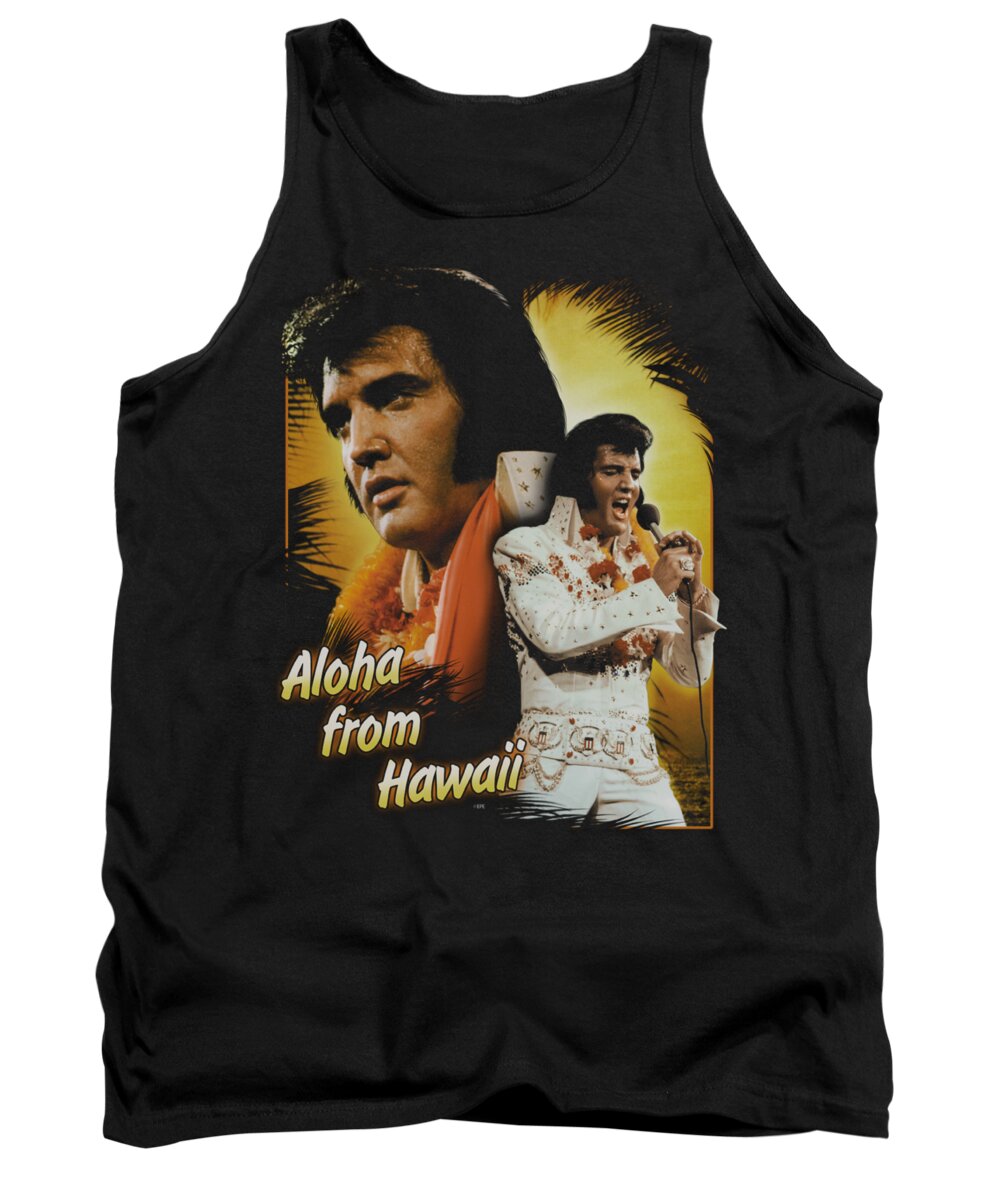  Tank Top featuring the digital art Elvis - Aloha by Brand A