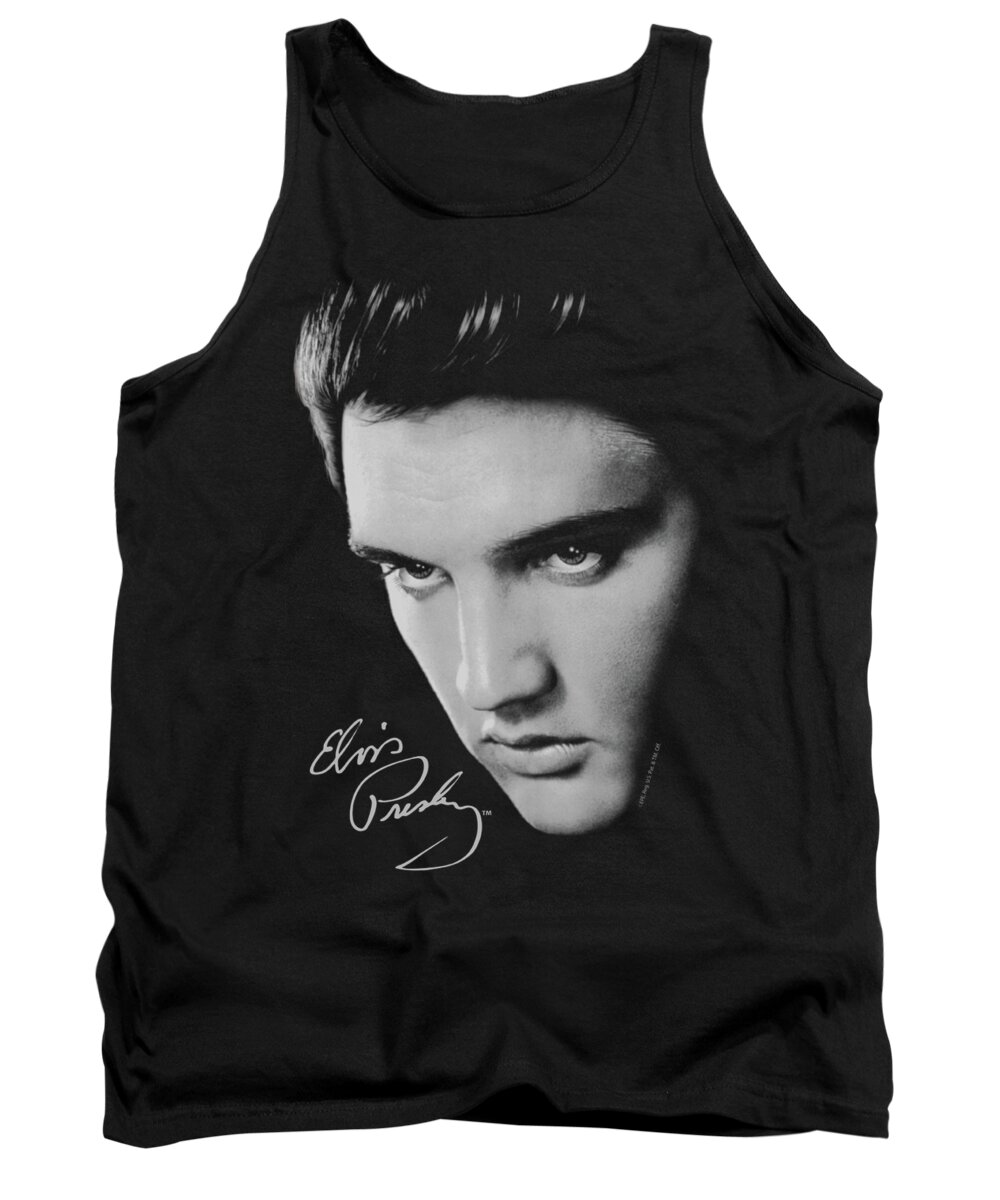  Tank Top featuring the digital art Elvis - Face by Brand A