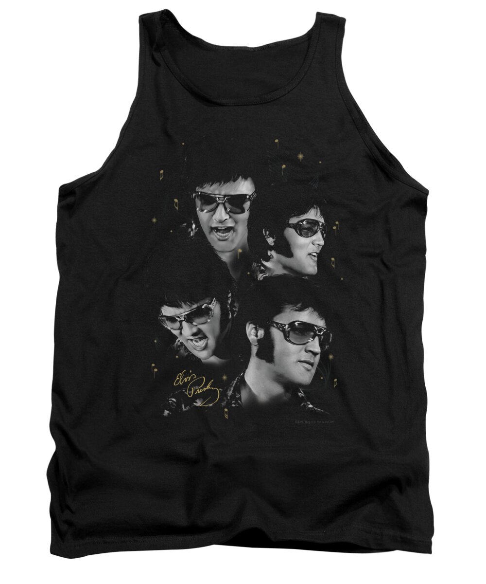  Tank Top featuring the digital art Elvis - Faces by Brand A