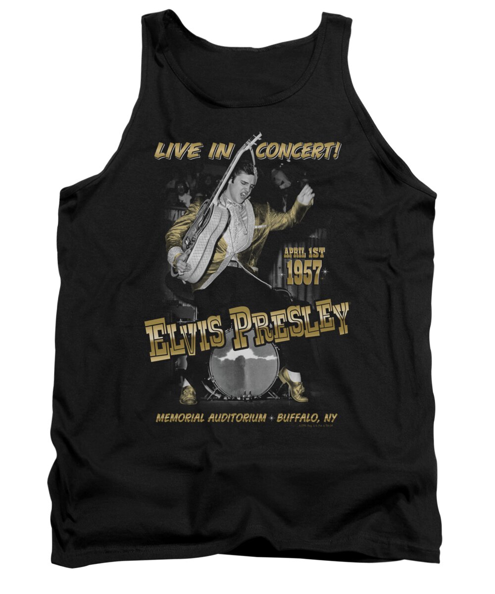  Tank Top featuring the digital art Elvis - Live In Buffalo by Brand A
