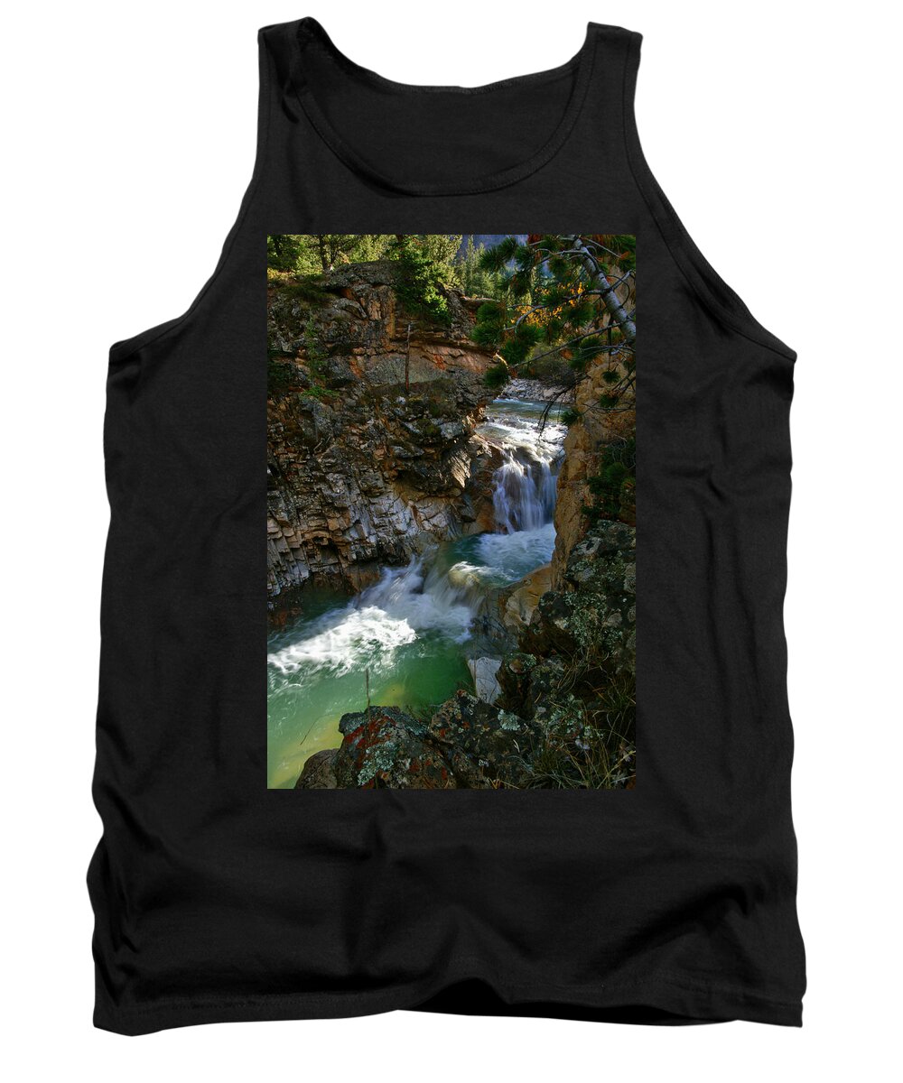 Landscapes Tank Top featuring the photograph Emerald Staircase by Jeremy Rhoades