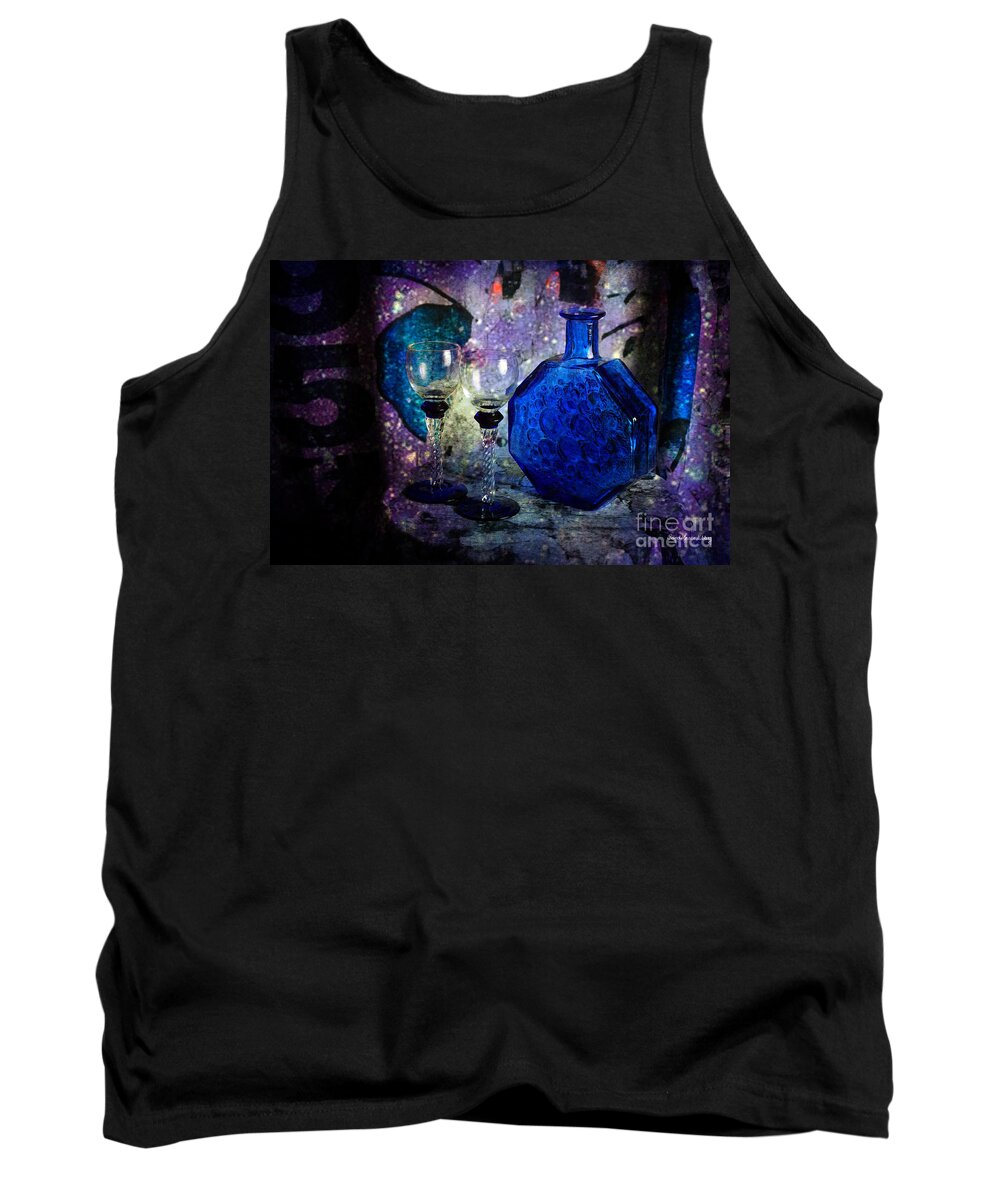 Glasses Tank Top featuring the photograph Empty and Waiting by Randi Grace Nilsberg