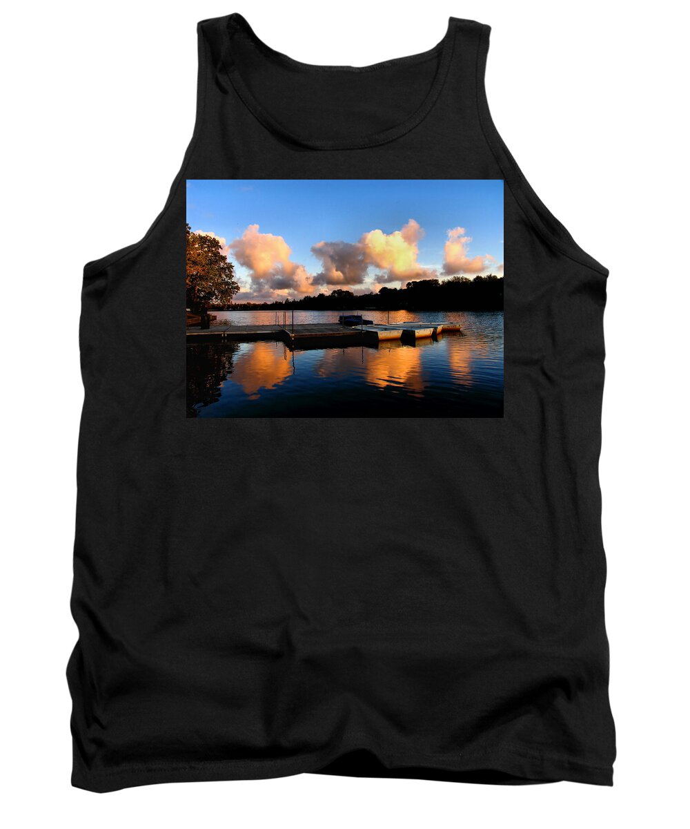 Lake Tank Top featuring the photograph End of a Summer Day by Roger Becker