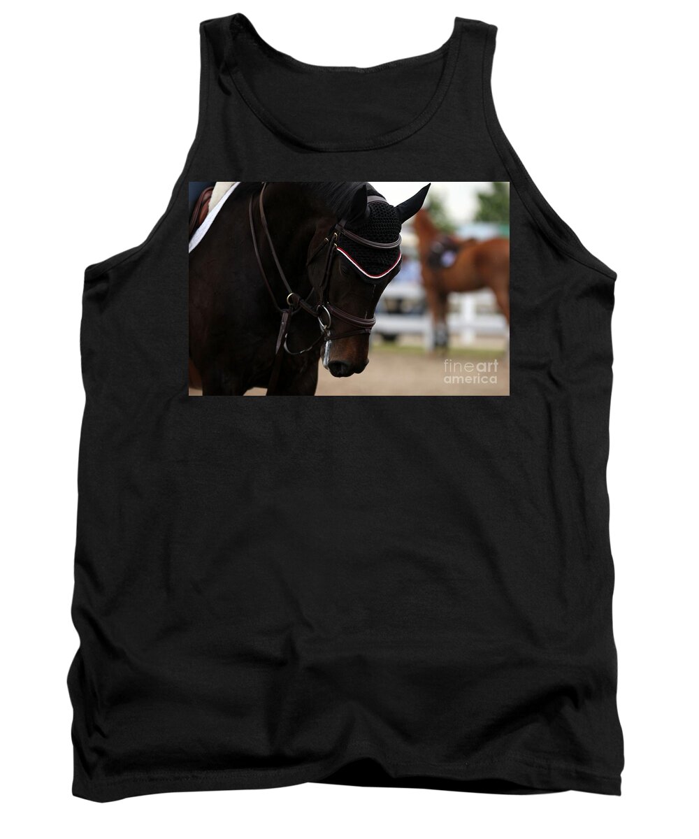 Horse Tank Top featuring the photograph Equine Concentration by Janice Byer