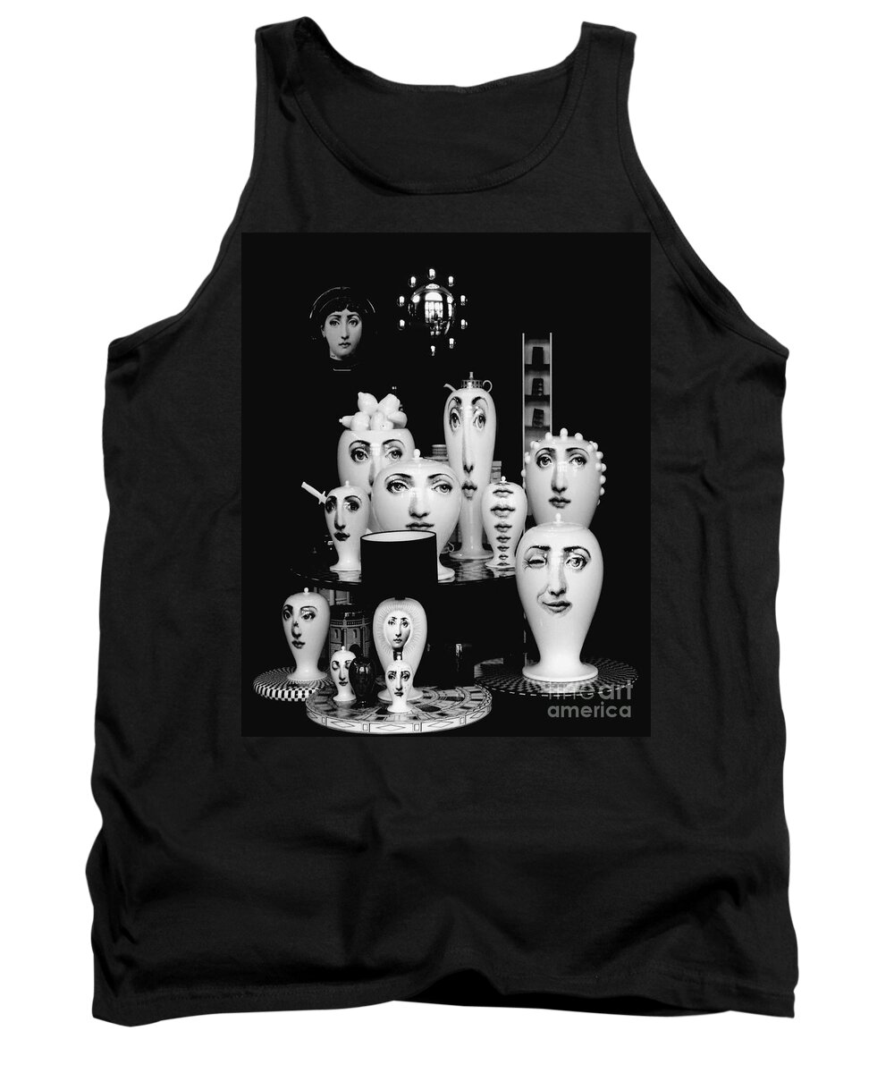Abstract Tank Top featuring the photograph Faces of Paris - Limited Edition by Lauren Leigh Hunter Fine Art Photography