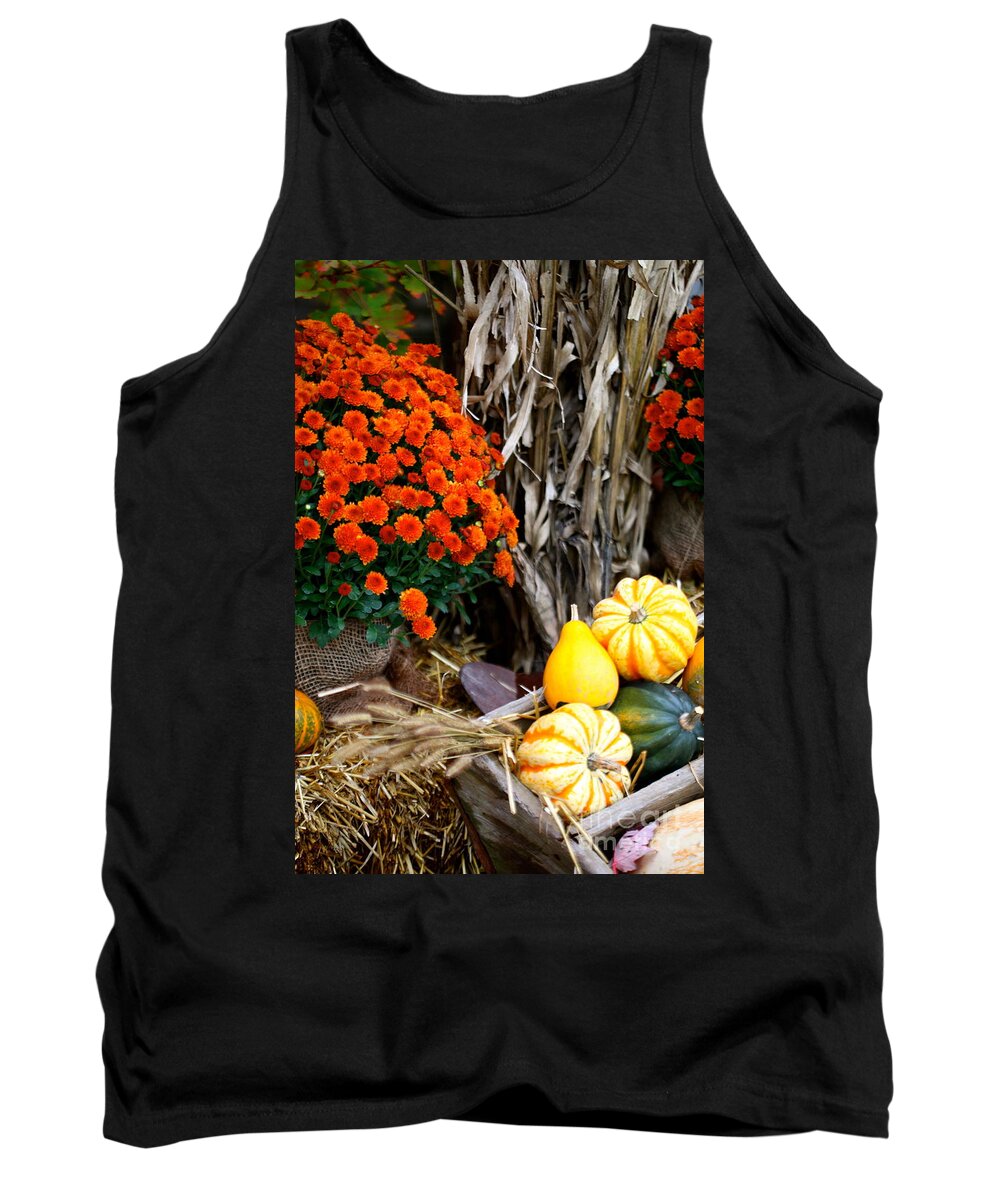 Flowers Tank Top featuring the photograph Fall Bounty by Nadine Rippelmeyer