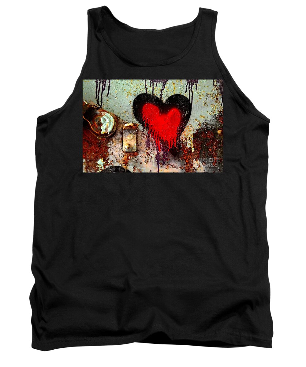 Abstract Tank Top featuring the photograph Fanatic Heart by Lauren Leigh Hunter Fine Art Photography