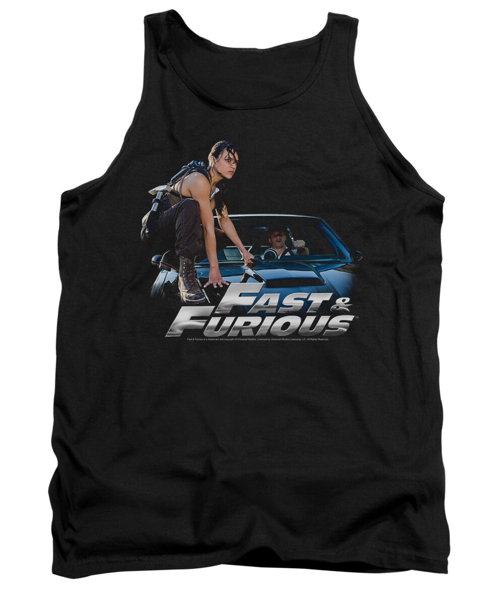 Fast And The Furious Tank Top featuring the digital art Fast And Furious - Car Ride by Brand A