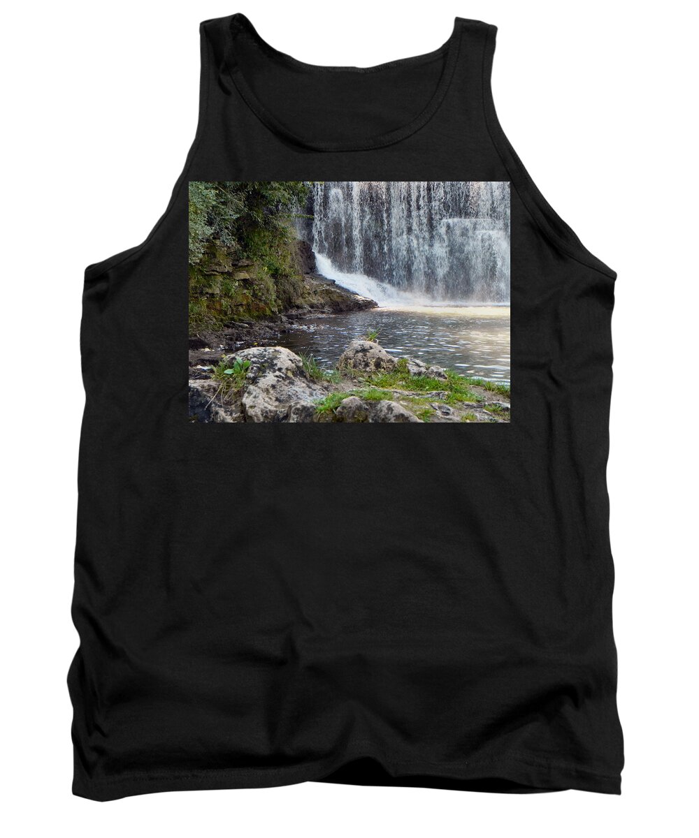 Waterfall Tank Top featuring the photograph Fishing Hole by Deb Halloran